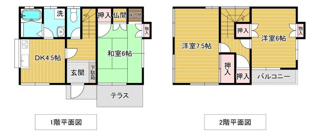 大木町大字笹渕中古住宅の間取り