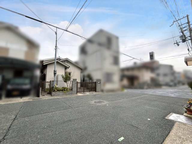魚崎北町1丁目 売土地の前面道路含む現地写真