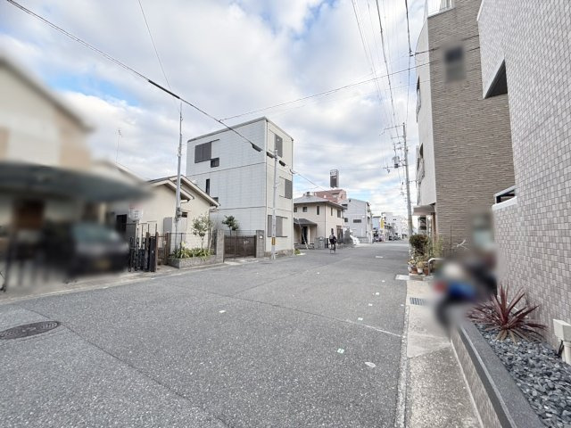魚崎北町1丁目 売土地の前面道路含む現地写真