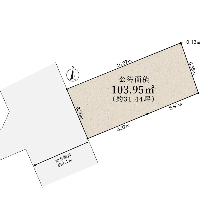 魚崎北町1丁目 売土地の区画図