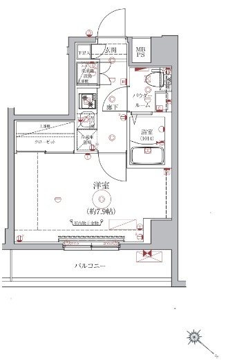 ベルシード東向島の間取り