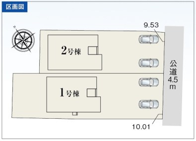 焼津市高新田／2期　新築戸建の区画図