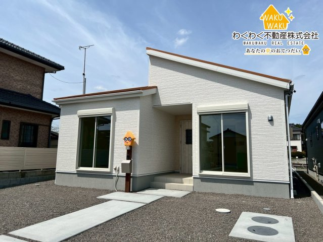 焼津市高新田／2期　新築戸建の前面道路含む現地写真|1号棟（2026年4月9日撮影）