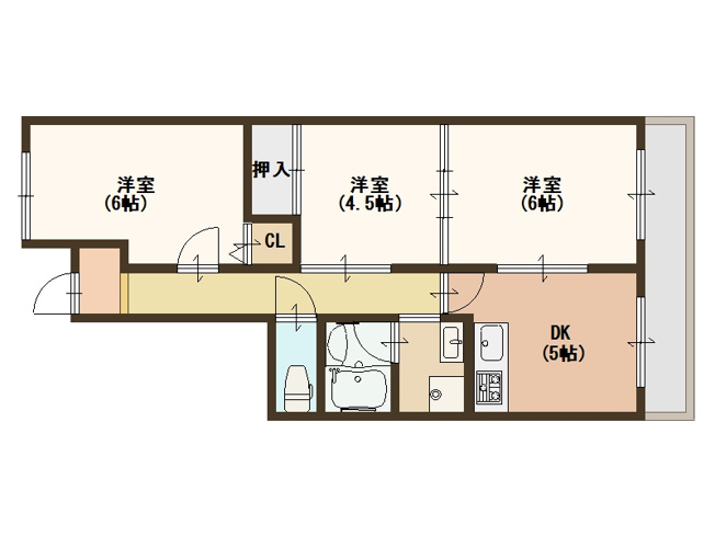 【間取り】 | ノアーズアーク住之江