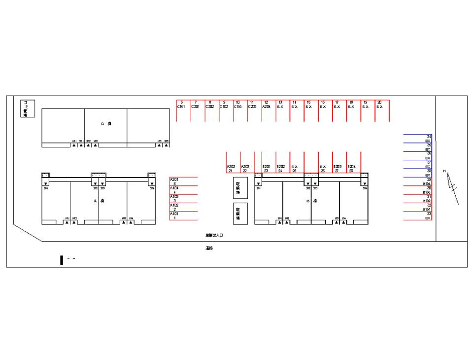 アヴァンティ　Ⅰの駐車場|駐車場