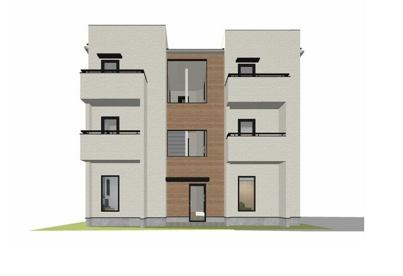 仮称）久留米野中町アパートの外観|外観は落ち着いています