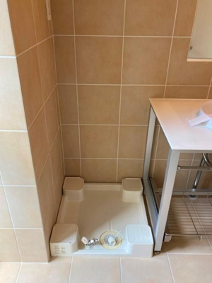 【洗面所】 | アーバンキューブ九段南 | 脱衣スペースもあります