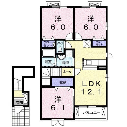グラースの間取り|間取図