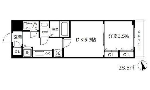 【間取り】 | ラヴ神戸三宮