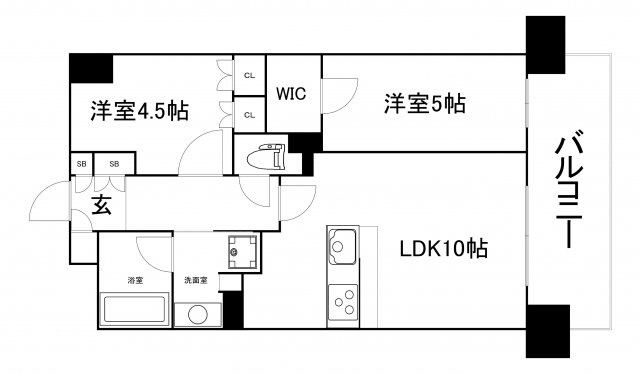 【間取り】 | SK RESIDENCES SHINSAIBASHI