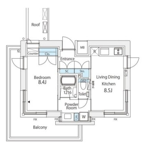 番町會所の間取り