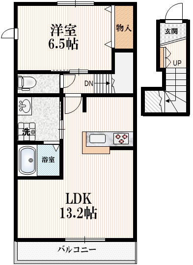 パークレジデンス高野台の間取り|【間取り】　１フロア２世帯