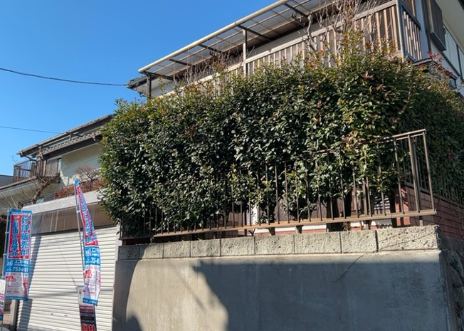 【前面道路含む現地写真】 | 南側道路の場合は長い時間光を入れ込むことができるため、庭やリビングを道路側に持ってくることが多く土地価格も高い傾向にあります。一方北側道路だとリビングや庭が南側になりプライバシーを守ることができます。