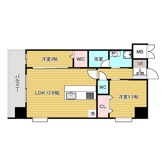 スプランディッドライズ新大阪ノースの間取り