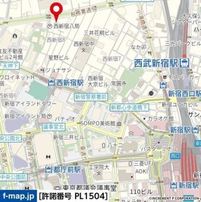 【地図】 | ナビウス西新宿