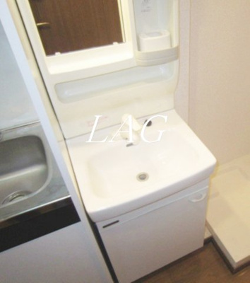 【洗面所】 | プレイアデ北上野 | 洗面台です。