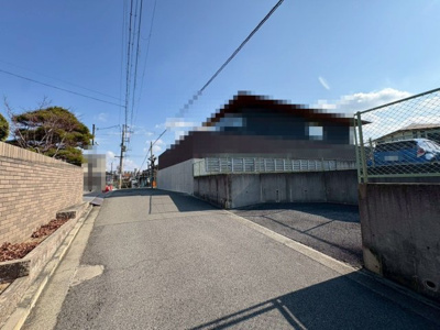 【前面道路含む現地写真】 | 上野芝向ヶ丘町二丁　売土地 | しあわせの丘こども園まで徒歩１０分！くみの木こども園つくのまで徒歩９分！小さなお子様のいるご家庭も安心ですね♪