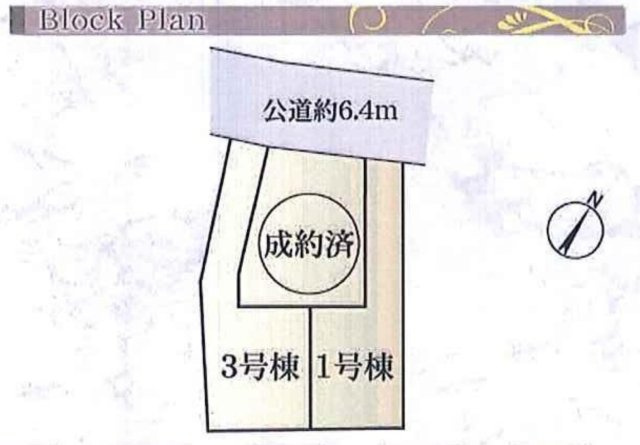 横浜市中区本郷町3丁目 新築戸建て【仲介手数料無料】の区画図