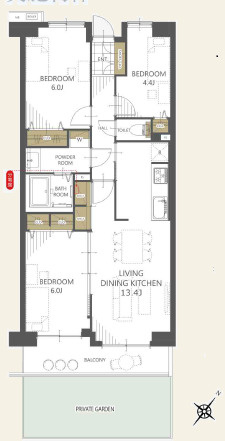 【間取り】 | 宮原パーク・ホームズ