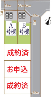 【区画図】 | 沼津市下香貫汐入 新築一戸建て A号棟 | A号棟の区画図です