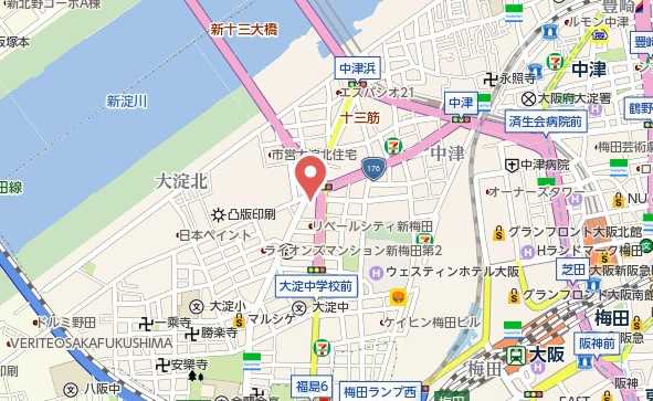 【地図】 | エスリード大阪デュアルゲート