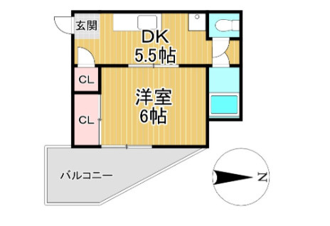 第一コーポ江頭【キャッシュバック対象物件】の間取り