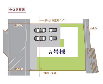 【区画図】 | 沼津市下香貫塚田 新築一戸建て A号棟 | A号棟の区画図です