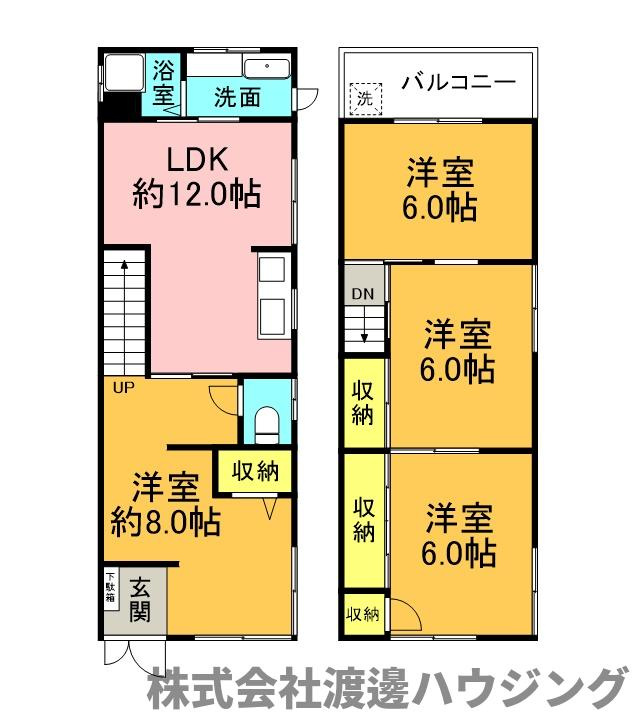 高柳5丁目貸家の間取り