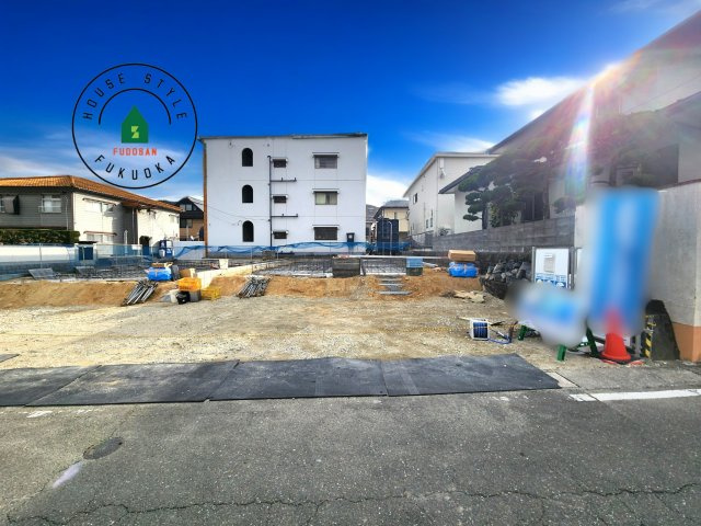 太宰府市五条6丁目第3-2棟（2号棟）の外観|デザイン性のある外観です。