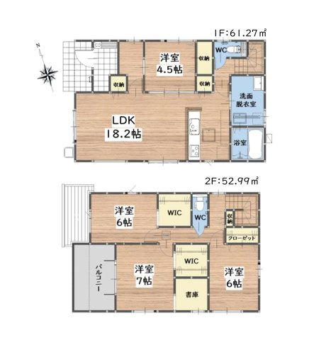 太宰府市五条6丁目第3-2棟（2号棟）の区画図|配置図（2号棟）