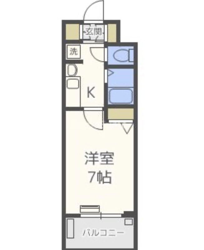 エステムコート難波サウスプレイスの間取り
