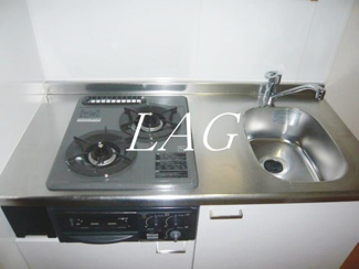 【設備】 | パーム阿佐ヶ谷 | ガスコンロ付きです。