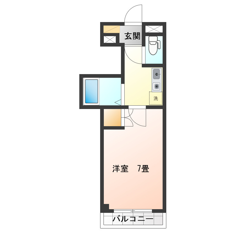パンション白川の間取り
