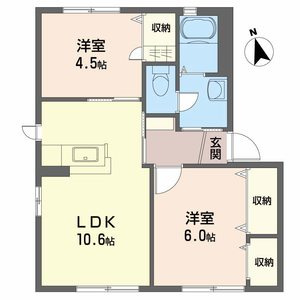 【間取り】 | メゾン竹島　Ⅱ棟　B