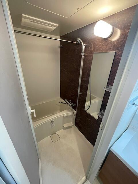 ハーモニーレジデンス＃０９５の浴室|清潔感ある浴室で一日の疲れをしっかり癒せる 