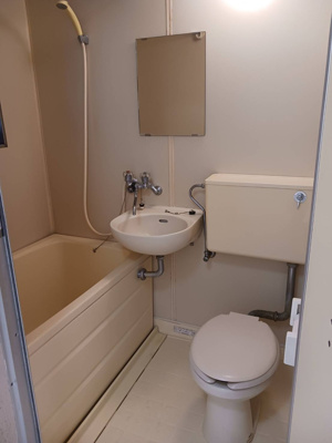 【浴室】 | 石道ハイツB | ユニットバス