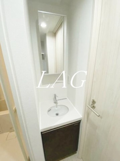 【洗面所】 | ＭＡＸＩＶ　ＣＲＯＳ　門前仲町 | 独立洗面台です。