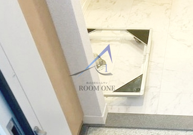 サクラハイツの設備|洗濯機置き場です。