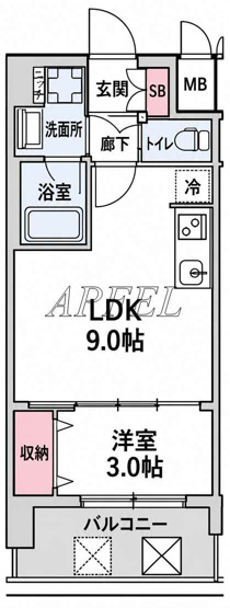 【間取り】 | スプランディッド弁天町WEST