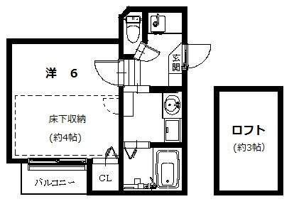 コンフォートベネフィス唐人町の間取り
