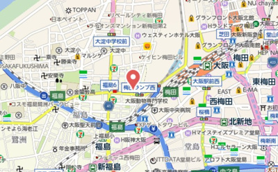 【地図】 | コンフォリア・リヴ新梅田
