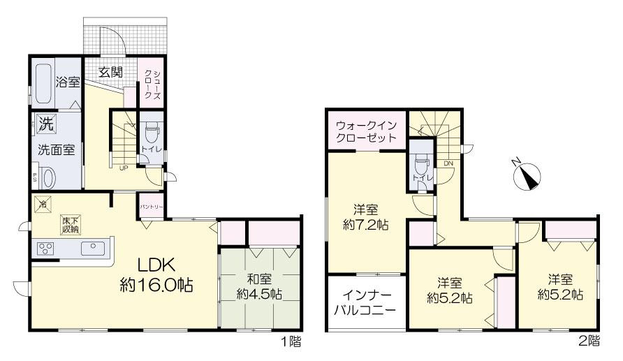 グラファーレ　岡山市南区藤田（7期）【仲介手数料無料】の間取り