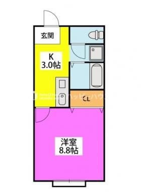 サンロードスIの間取り|使い勝手の良い間取りです♪
