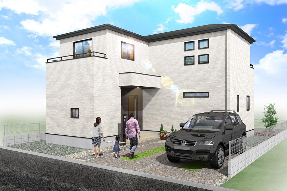 グラファーレ　岡山市南区藤田(7期)【仲介手数料無料】の外観パース