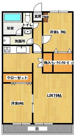 ロックベアーヒルズⅢの間取り|使い勝手の良い間取りです♪