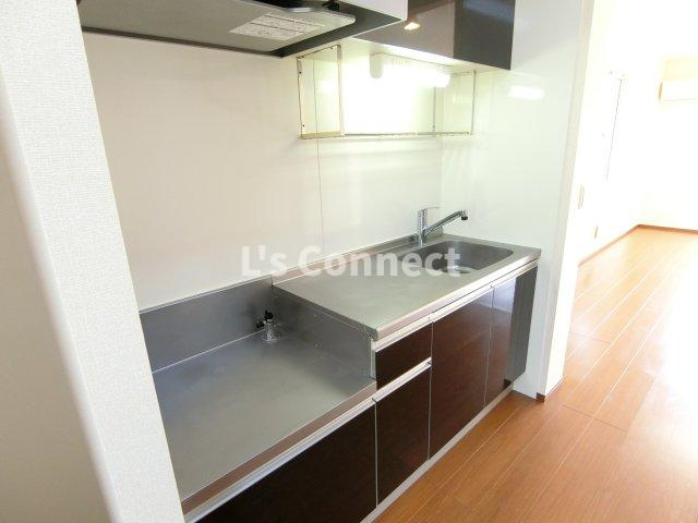 【キッチン】 | レジデンスｏｋｕｒａ　Ａ | ２口ガスコンロ設置可能なキッチン。