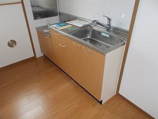 アイオーラⅡのキッチン|お料理しやすいキッチンです