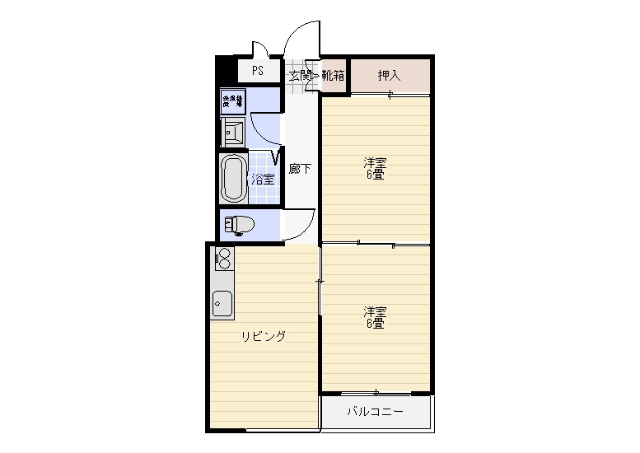 上信コーポの間取り