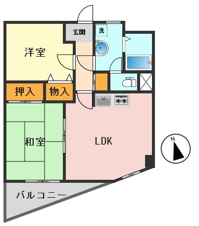 ラレーブ金町の間取り