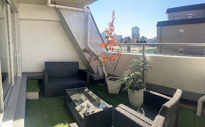 【バルコニー】 | Ｂｒｉｌｌｉａ恵比寿ｉｄ | バルコニー（2026年１月撮影）